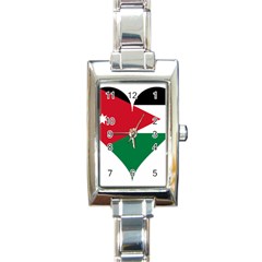 Heart Love Affection Jordan Rectangle Italian Charm Watch by Celenk