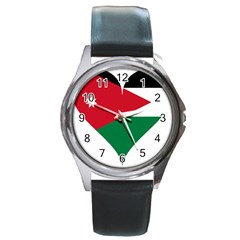 Heart Love Affection Jordan Round Metal Watch