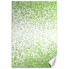 Green Square Background Color Mosaic Canvas 20  X 30   by Celenk