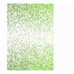 Green square Background Color Mosaic Small Garden Flag (Two Sides) Front