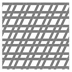 Grid Pattern Seamless Monochrome Large Satin Scarf (square) by Celenk