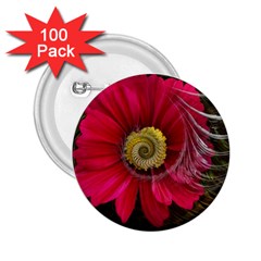 Fantasy Flower Fractal Blossom 2 25  Buttons (100 Pack)  by Celenk