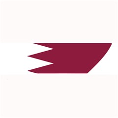 Heart Love Flag Qatar Large Bar Mats by Celenk