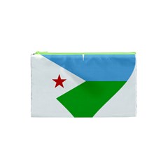 Heart Love Flag Djibouti Star Cosmetic Bag (xs) by Celenk