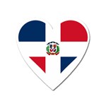 Heart Love Dominican Republic Heart Magnet Front