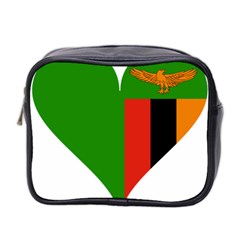 Heart Love Heart Shaped Zambia Mini Toiletries Bag 2-side by Celenk