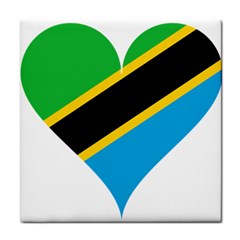Heart Love Tanzania East Africa Tile Coasters by Celenk