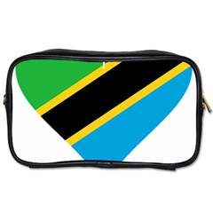 Heart Love Tanzania East Africa Toiletries Bags 2-side by Celenk