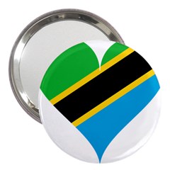 Heart Love Tanzania East Africa 3  Handbag Mirrors by Celenk