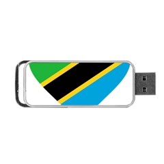 Heart Love Tanzania East Africa Portable Usb Flash (two Sides) by Celenk