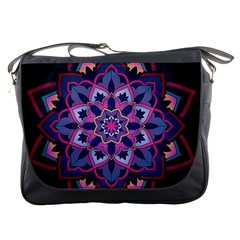 Mandala Circular Pattern Messenger Bags by Celenk