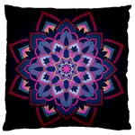 Mandala Circular Pattern Large Flano Cushion Case (Two Sides) Back