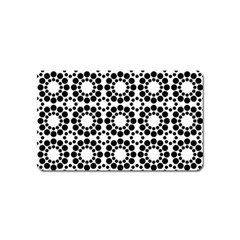 Pattern Seamless Monochrome Magnet (name Card) by Celenk