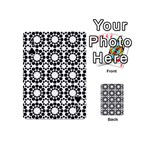 Pattern Seamless Monochrome Playing Cards 54 (Mini)  Front - Spade4