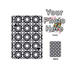 Pattern Seamless Monochrome Playing Cards 54 (Mini)  Front - ClubJ