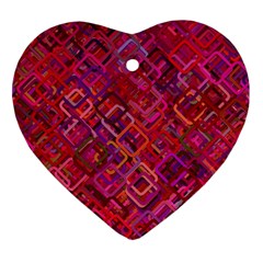 Pattern Background Square Modern Ornament (heart)