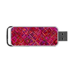 Pattern Background Square Modern Portable Usb Flash (two Sides) by Celenk