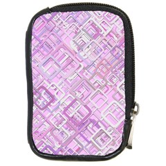 Pink Modern Background Square Compact Camera Cases by Celenk