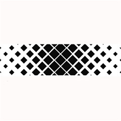 Square Diagonal Pattern Monochrome Large Bar Mats by Celenk