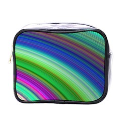 Motion Fractal Background Mini Toiletries Bags by Celenk