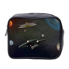 Space Travel Spaceship Space Mini Toiletries Bag 2-side