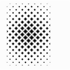 Square Pattern Monochrome Large Garden Flag (two Sides) by Celenk