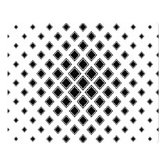 Square Pattern Monochrome Double Sided Flano Blanket (large)  by Celenk