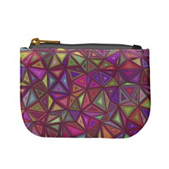 Triangle Background Abstract Mini Coin Purses by Celenk