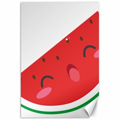 Watermelon Red Network Fruit Juicy Canvas 20  X 30   by Celenk