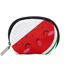 Watermelon Red Network Fruit Juicy Accessory Pouches (small)  by Celenk