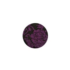 Purple Black Red Fabric Textile 1  Mini Buttons