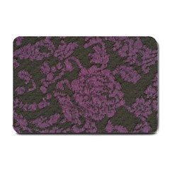 Purple Black Red Fabric Textile Small Doormat  by Celenk