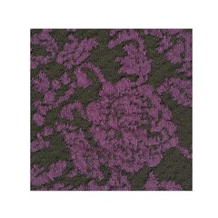 Purple Black Red Fabric Textile Small Satin Scarf (square) by Celenk