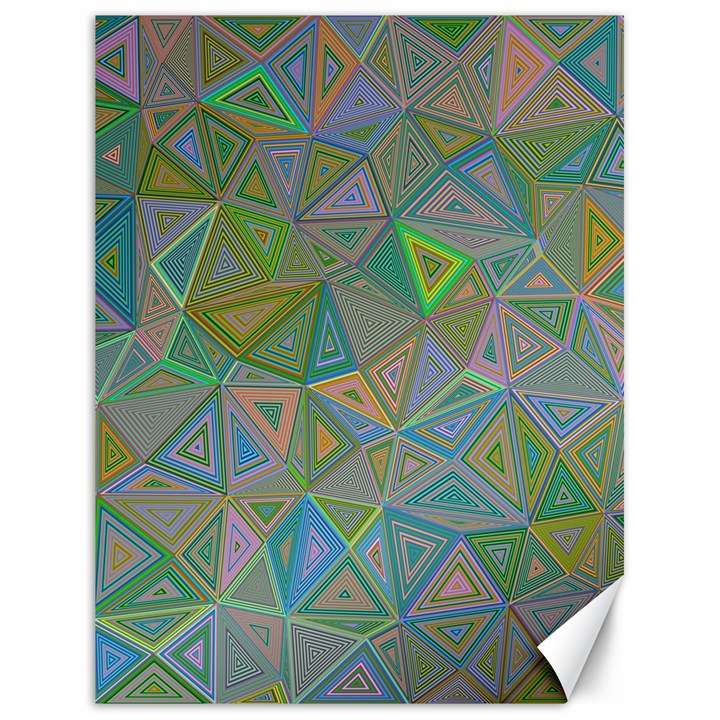 Triangle Background Abstract Canvas 18  x 24  