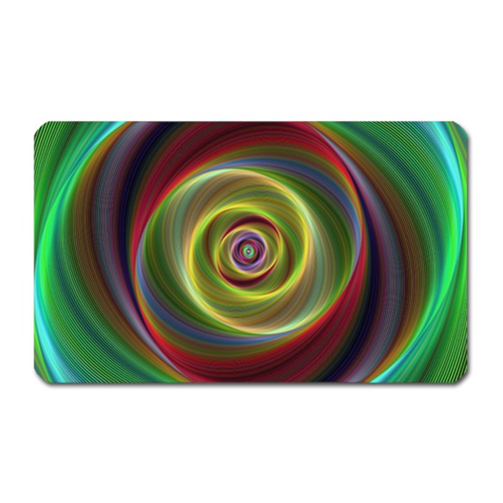 Spiral Vortex Fractal Render Swirl Magnet (Rectangular)