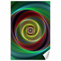 Spiral Vortex Fractal Render Swirl Canvas 24  X 36  by Celenk