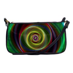 Spiral Vortex Fractal Render Swirl Shoulder Clutch Bags by Celenk