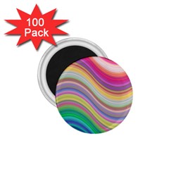 Wave Background Happy Design 1.75  Magnets (100 pack) 