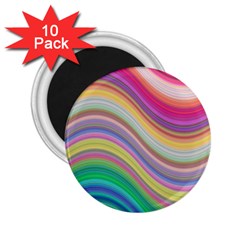 Wave Background Happy Design 2.25  Magnets (10 pack) 