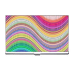 Wave Background Happy Design Business Card Holders