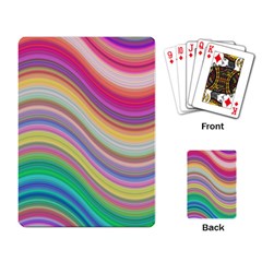 Wave Background Happy Design Playing Card