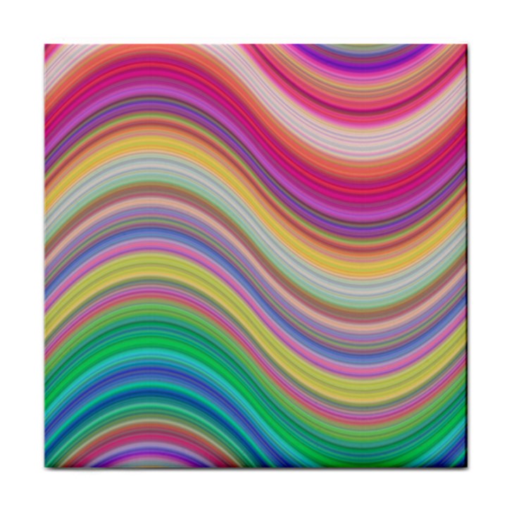 Wave Background Happy Design Face Towel