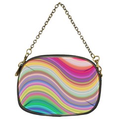 Wave Background Happy Design Chain Purses (One Side) 