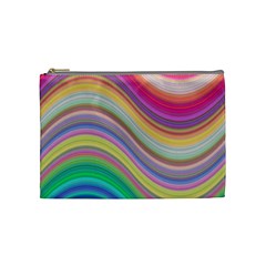 Wave Background Happy Design Cosmetic Bag (Medium) 