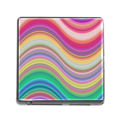 Wave Background Happy Design Memory Card Reader (Square)