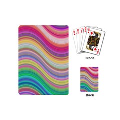 Wave Background Happy Design Playing Cards (Mini) 