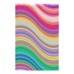 Wave Background Happy Design Shower Curtain 48  x 72  (Small) 