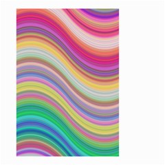 Wave Background Happy Design Small Garden Flag (Two Sides)