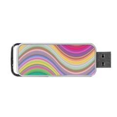 Wave Background Happy Design Portable USB Flash (One Side)