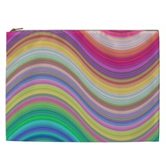 Wave Background Happy Design Cosmetic Bag (XXL) 